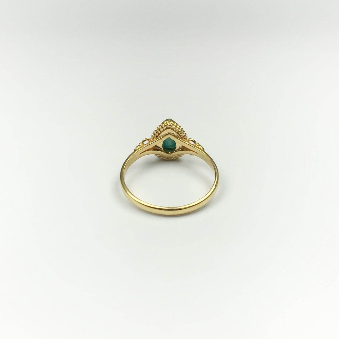 Amazonite Gold Finish Ring - Rocks and Gems Canada