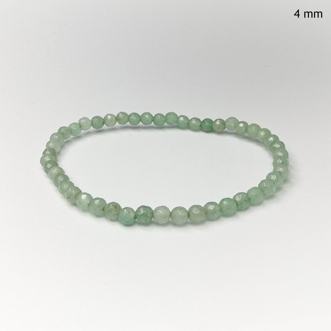 Green Aventurine Faceted Beaded Bracelet - Rocks and Gems Canada
