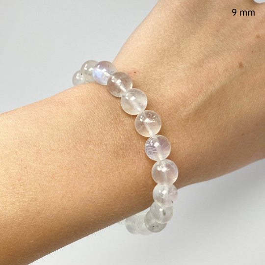 Moonstone Beaded Bracelet - High Quality - Rocks and Gems Canada