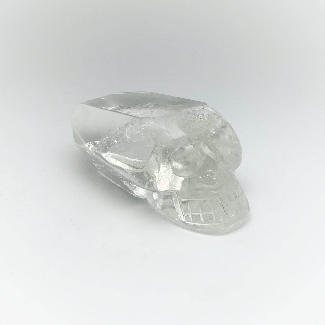 Carved Quartz Point Crystal Skull - Rocks and Gems Canada