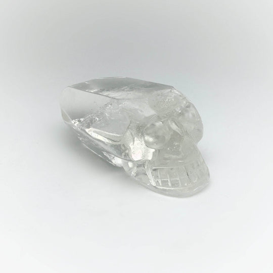 Carved Quartz Point Crystal Skull - Rocks and Gems Canada