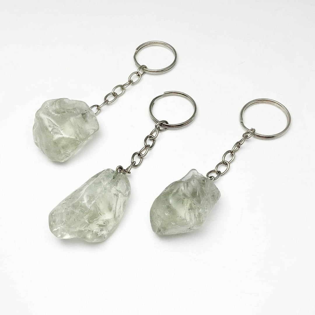 Green Amethyst Keychain - Rocks and Gems Canada