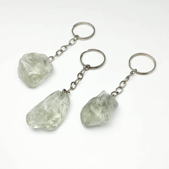 Green Amethyst Keychain - Rocks and Gems Canada