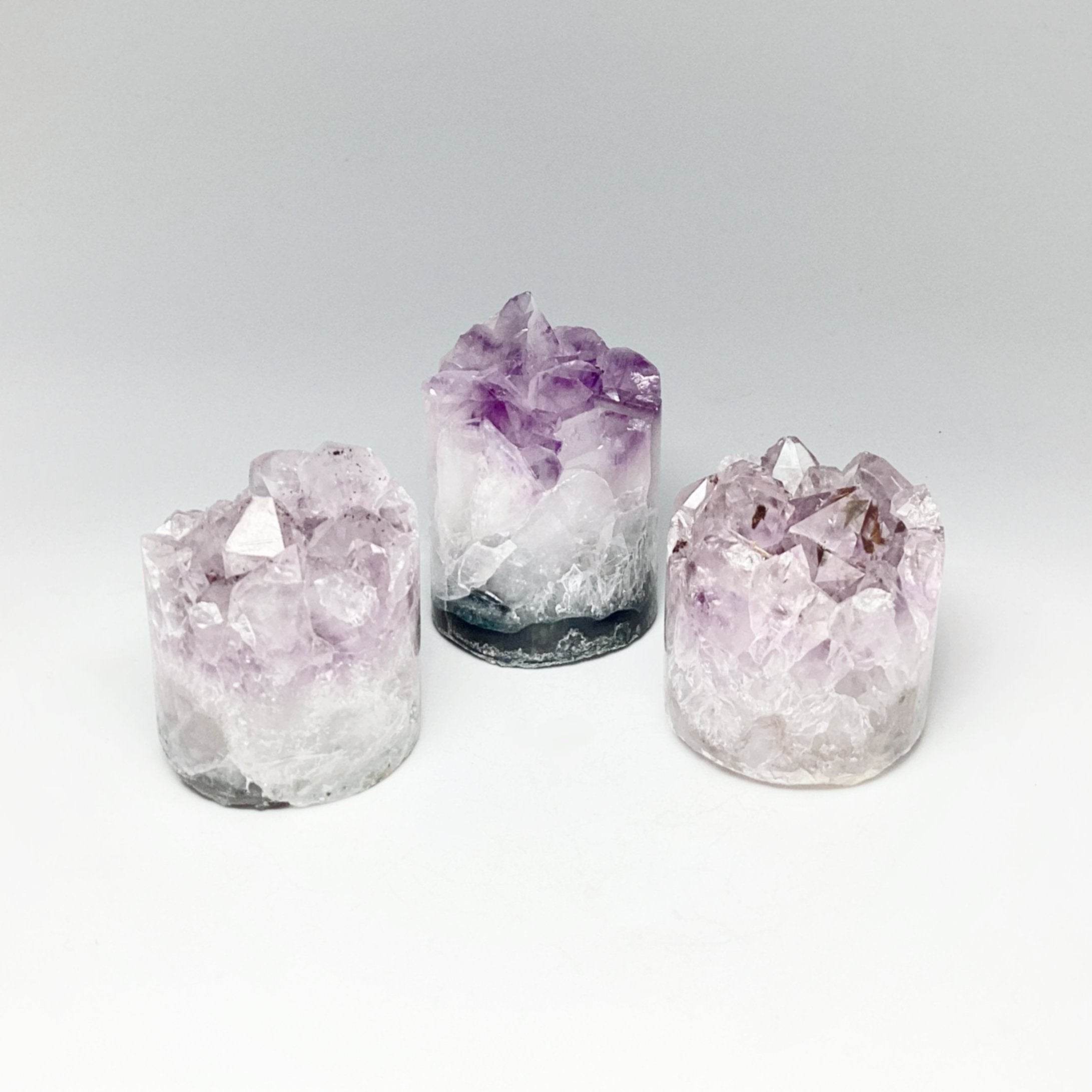 Amethyst Druze Cylinder Stand Up - Rocks and Gems Canada