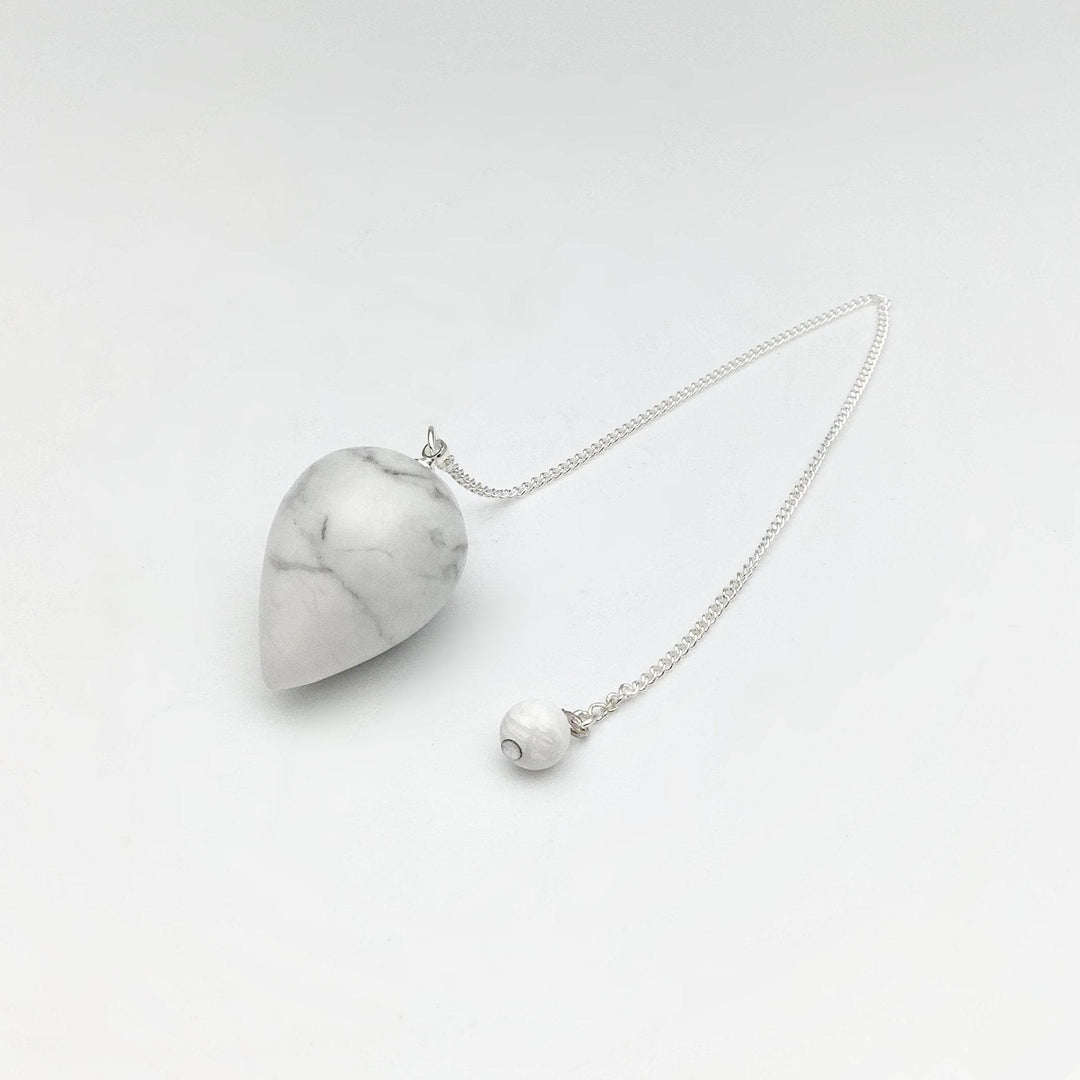 Howlite Teardrop Pendulum - Rocks and Gems Canada