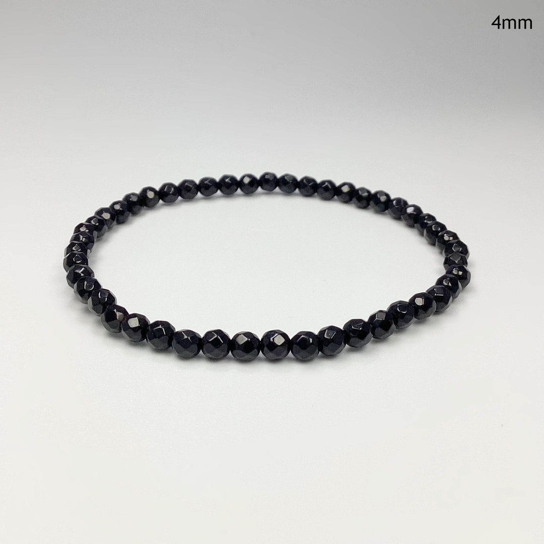 Black Onyx Faceted Beaded Bracelet - Rocks and Gems Canada