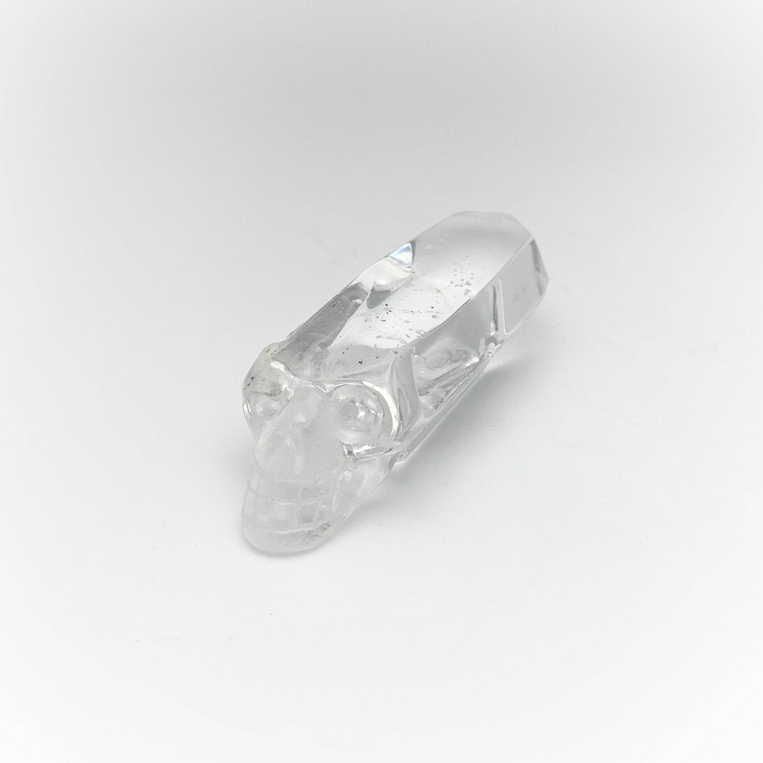 Carved Quartz Point Crystal Skull - Rocks and Gems Canada