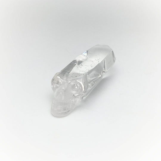 Carved Quartz Point Crystal Skull - Rocks and Gems Canada