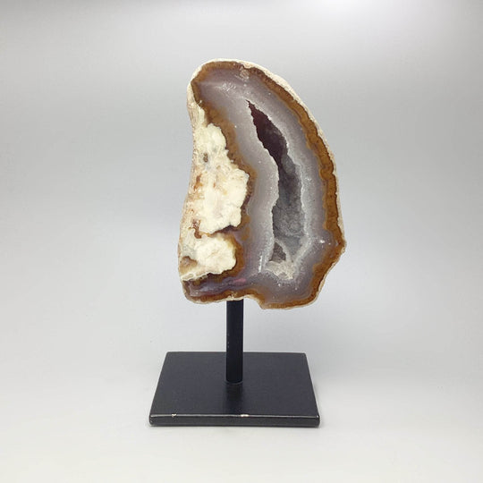 Natural Agate Geode on Stand - Rocks and Gems Canada