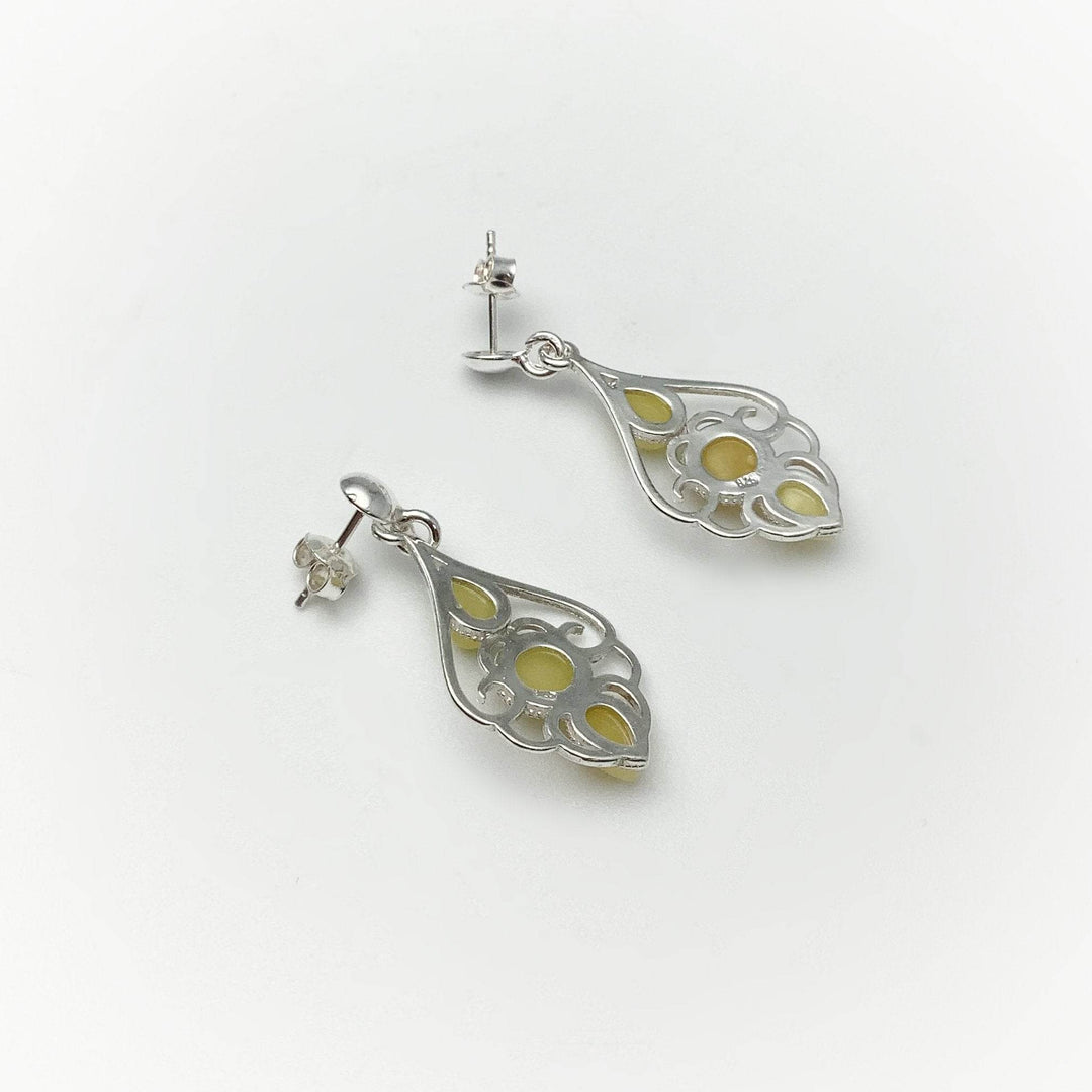 Butterscotch Amber Stud Earrings - Rocks and Gems Canada