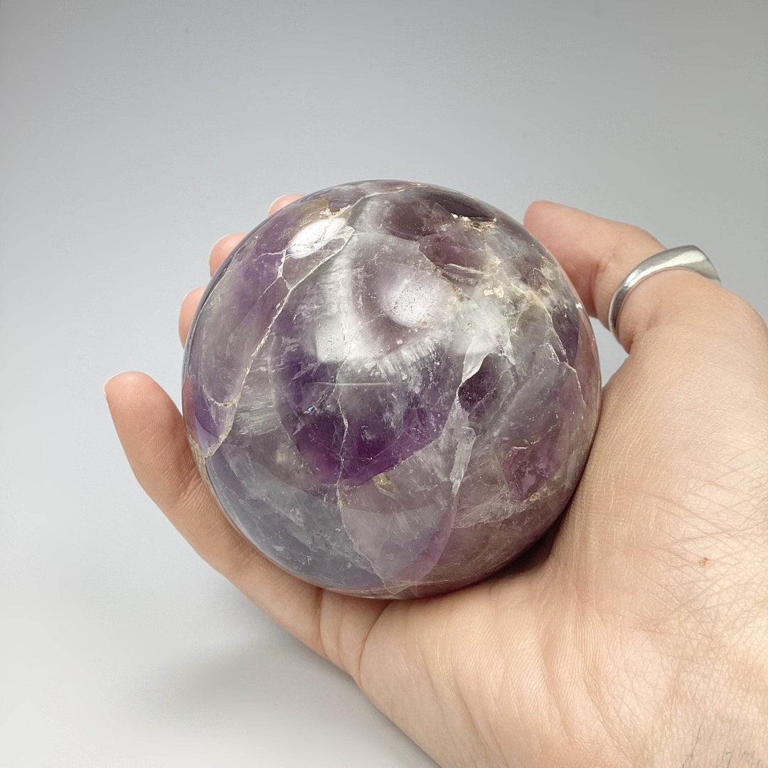 Chevron Amethyst Sphere - Rocks and Gems Canada