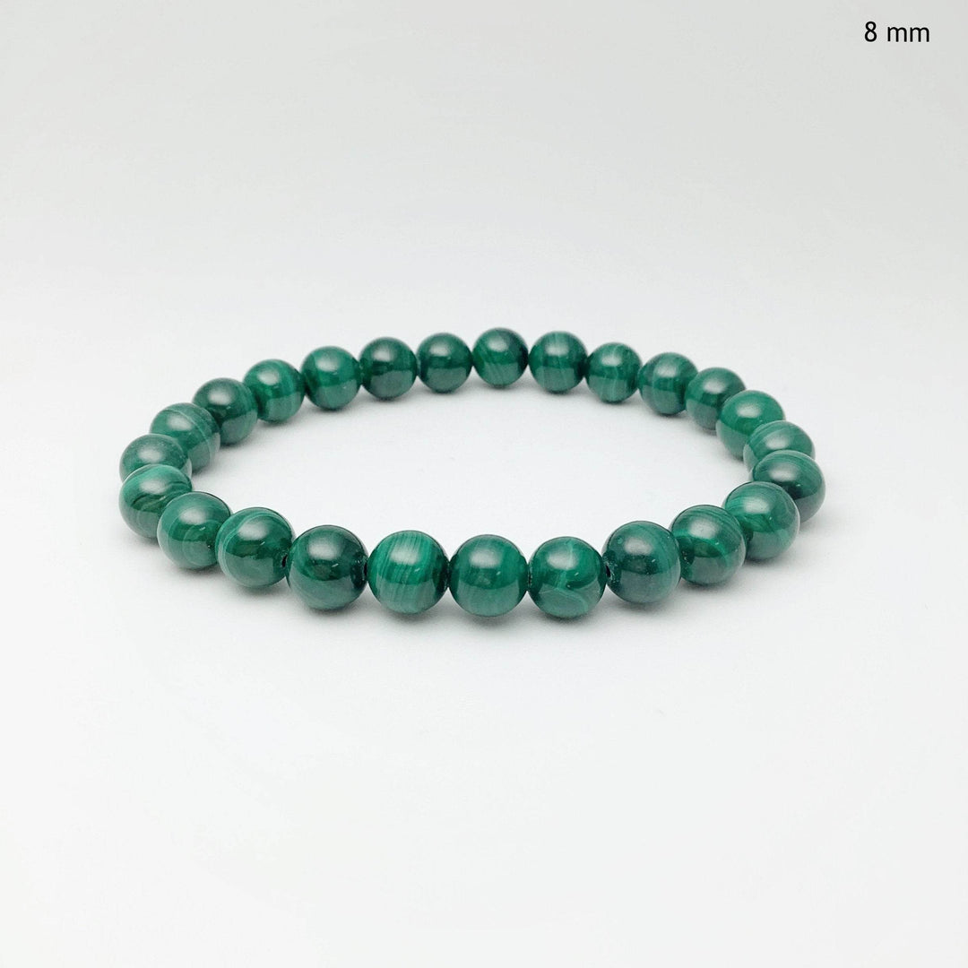 Malachite Beaded Bracelet - Rocks and Gems Canada