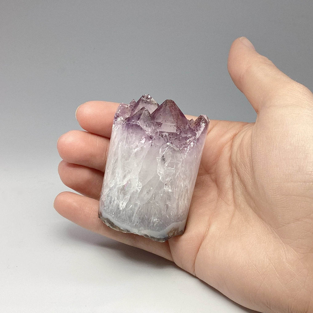 Amethyst Druze Cylinder Stand Up - Rocks and Gems Canada