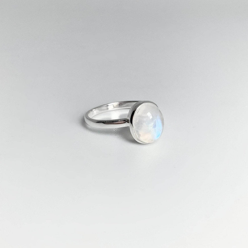 Rainbow Moonstone Ring - Rocks and Gems Canada