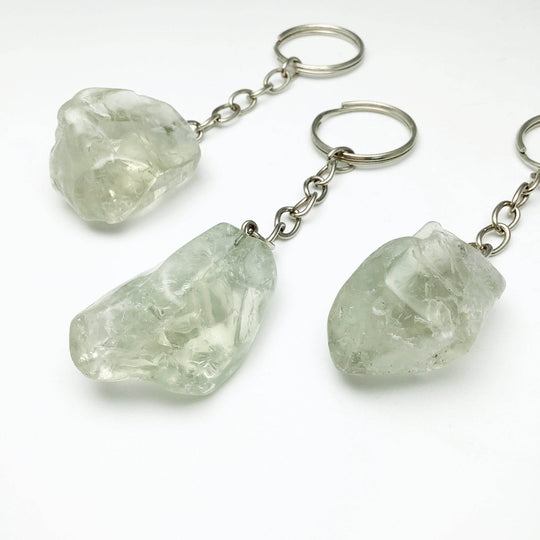 Green Amethyst Keychain - Rocks and Gems Canada