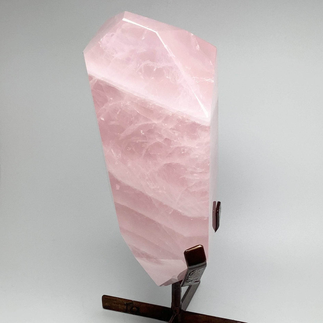 Rose Quartz with Display Stand - Rocks and Gems Canada