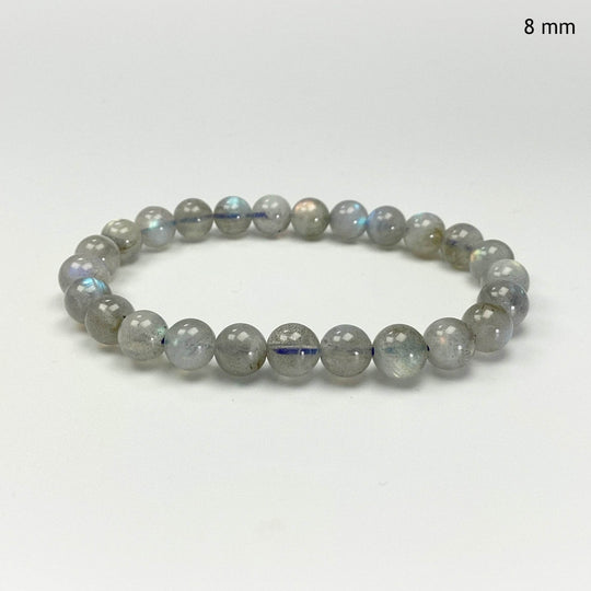 Labradorite Beaded Bracelet - High Quality - Rocks and Gems Canada