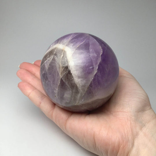 Chevron Amethyst Sphere - Rocks and Gems Canada