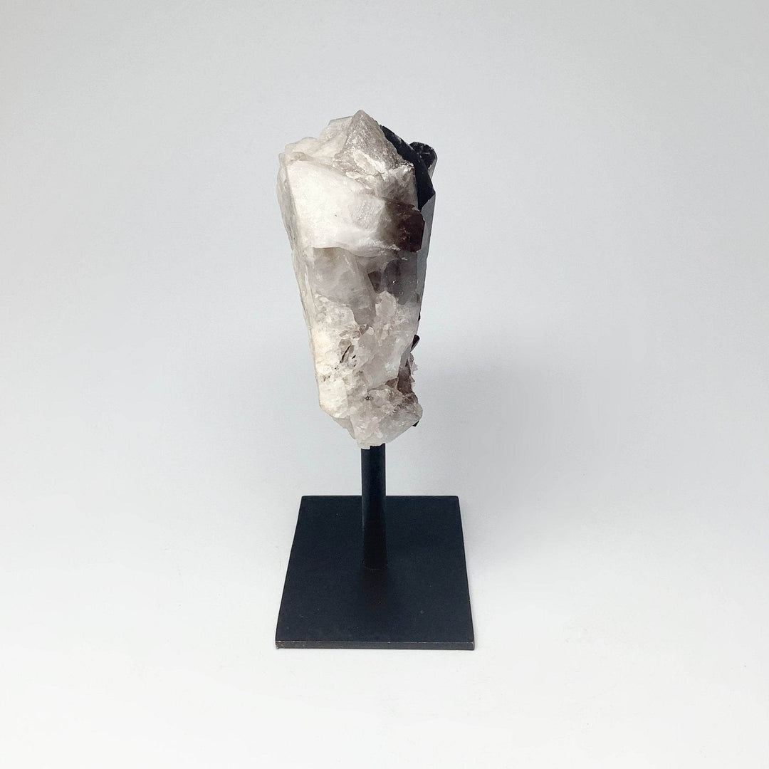 Smoky Quartz Cluster on Display Stand - Rocks and Gems Canada