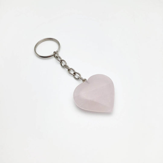 Crystal Heart Keychain - Rocks and Gems Canada