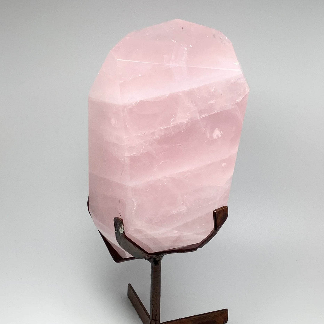 Rose Quartz with Display Stand - Rocks and Gems Canada