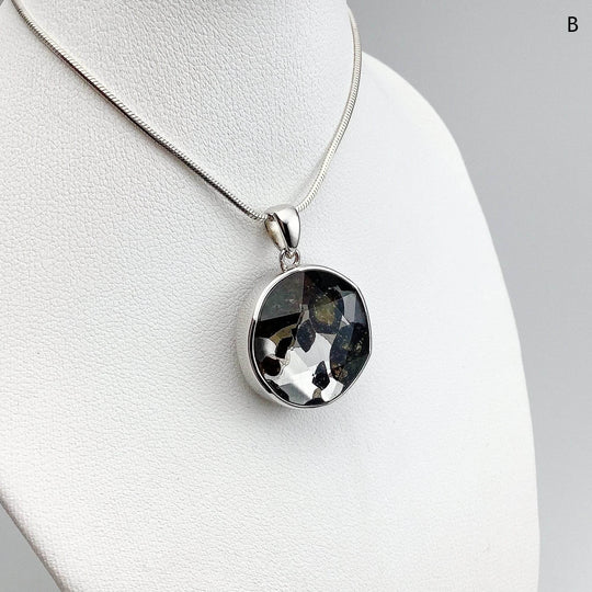 Sericho Meteorite Faceted Pendant - Rocks and Gems Canada