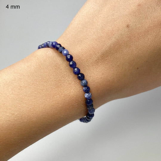 Sodalite Faceted Beaded Bracelet - Rocks and Gems Canada