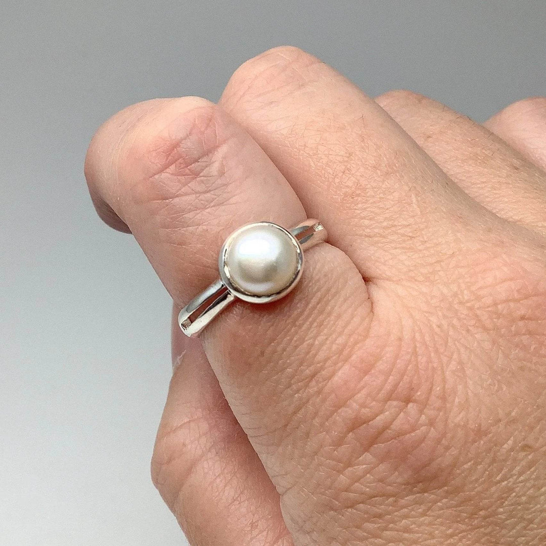 Freshwater Pearl Ring - Rocks and Gems Canada