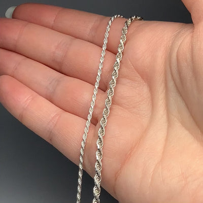 Sterling Silver Chain - Rope Style