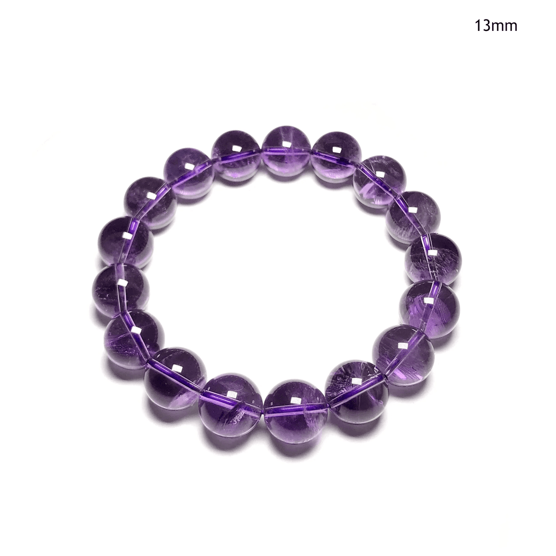 Amethyst Beaded Bracelet - High Quality - Rocks and Gems Canada