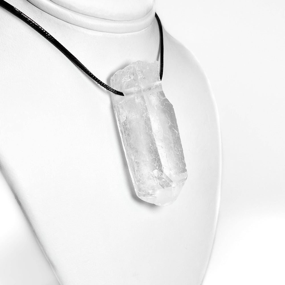 Quartz Rough Point Necklace - Rocks and Gems Canada