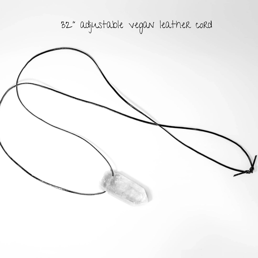 Quartz Rough Point Necklace - Rocks and Gems Canada