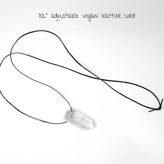 Quartz Rough Point Necklace - Rocks and Gems Canada