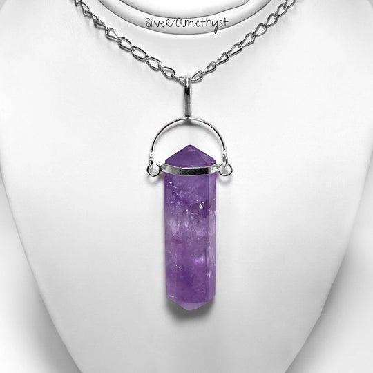 Crystal Point Swivel Necklace - Rocks and Gems Canada