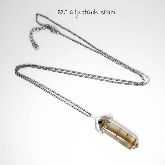 Crystal Point Swivel Necklace - Rocks and Gems Canada