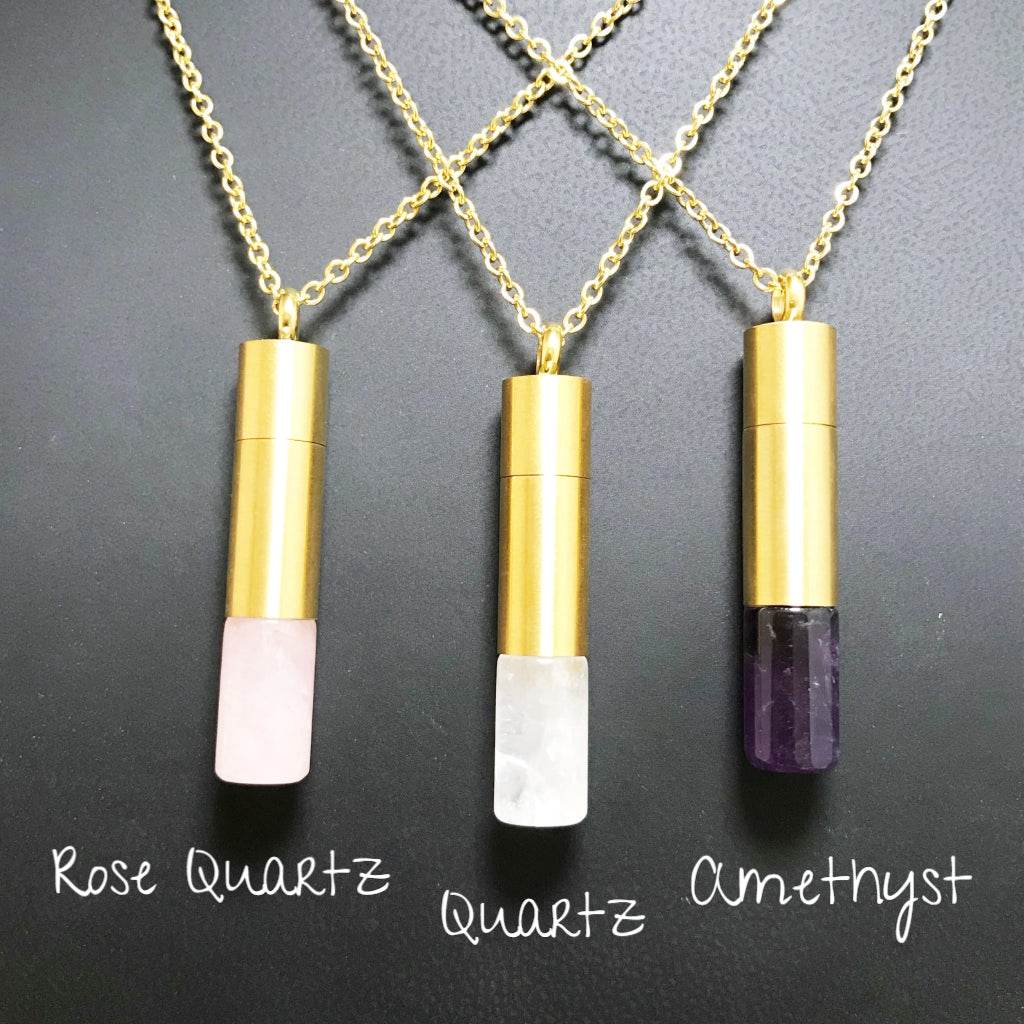 Essential Oil Diffuser Necklace - Rocks and Gems Canada