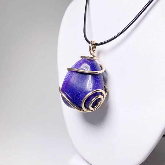 Wire Wrap Pendant - Gold Plated - Rocks and Gems Canada