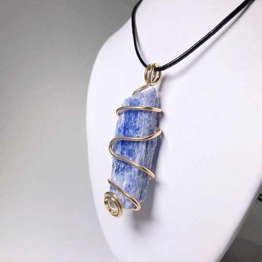 Wire Wrap Pendant - Gold Plated - Rocks and Gems Canada