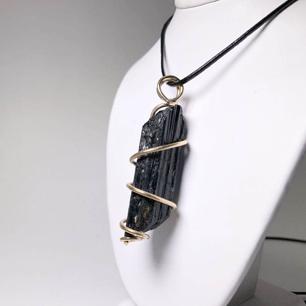 Wire Wrap Pendant - Gold Plated - Rocks and Gems Canada