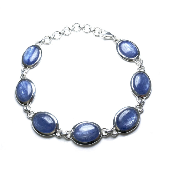 Kyanite Sterling Silver Bracelet - Rocks and Gems Canada