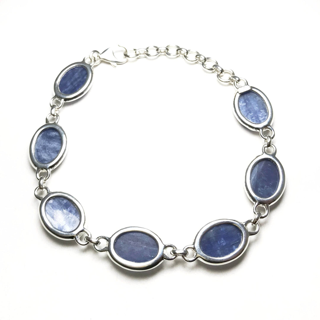 Kyanite Sterling Silver Bracelet - Rocks and Gems Canada