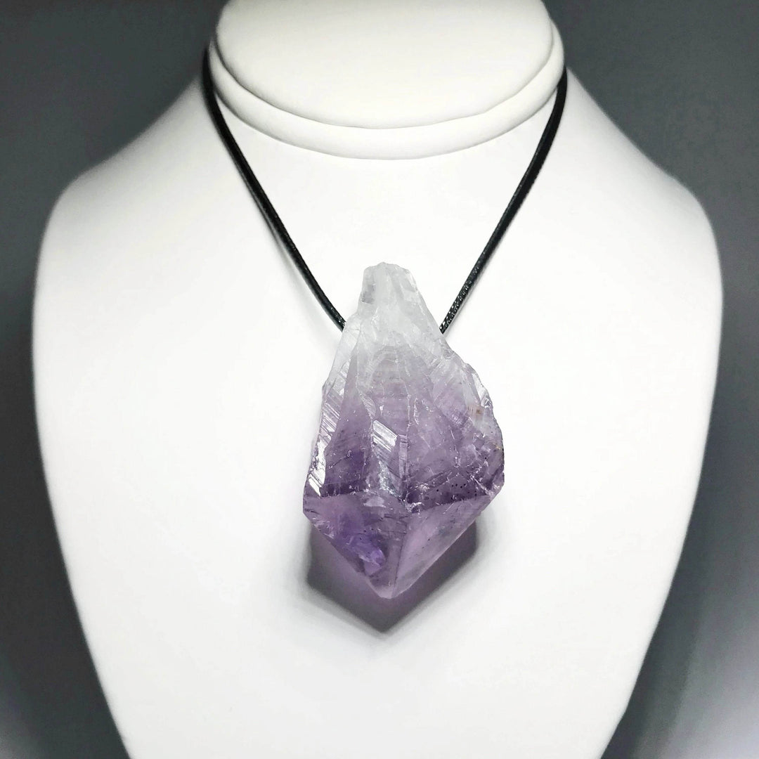 Amethyst Rough Point Necklace - Rocks and Gems Canada