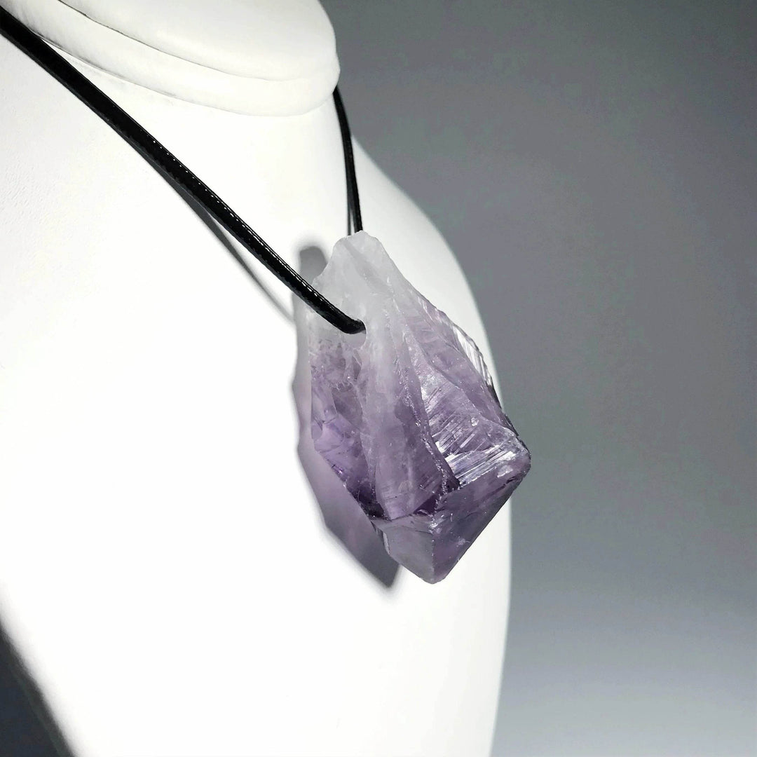 Amethyst Rough Point Necklace - Rocks and Gems Canada