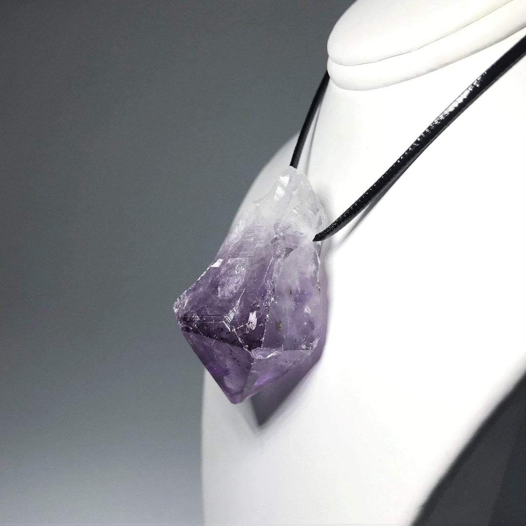 Amethyst Rough Point Necklace - Rocks and Gems Canada