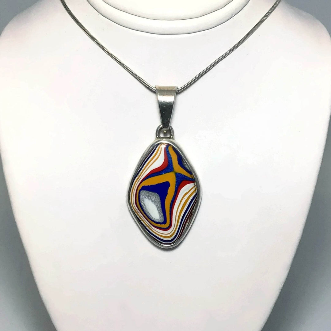 Fordite Pendant - Rocks and Gems Canada
