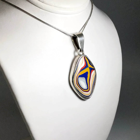 Fordite Pendant - Rocks and Gems Canada