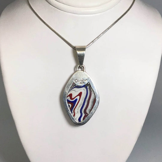 Fordite Pendant - Rocks and Gems Canada