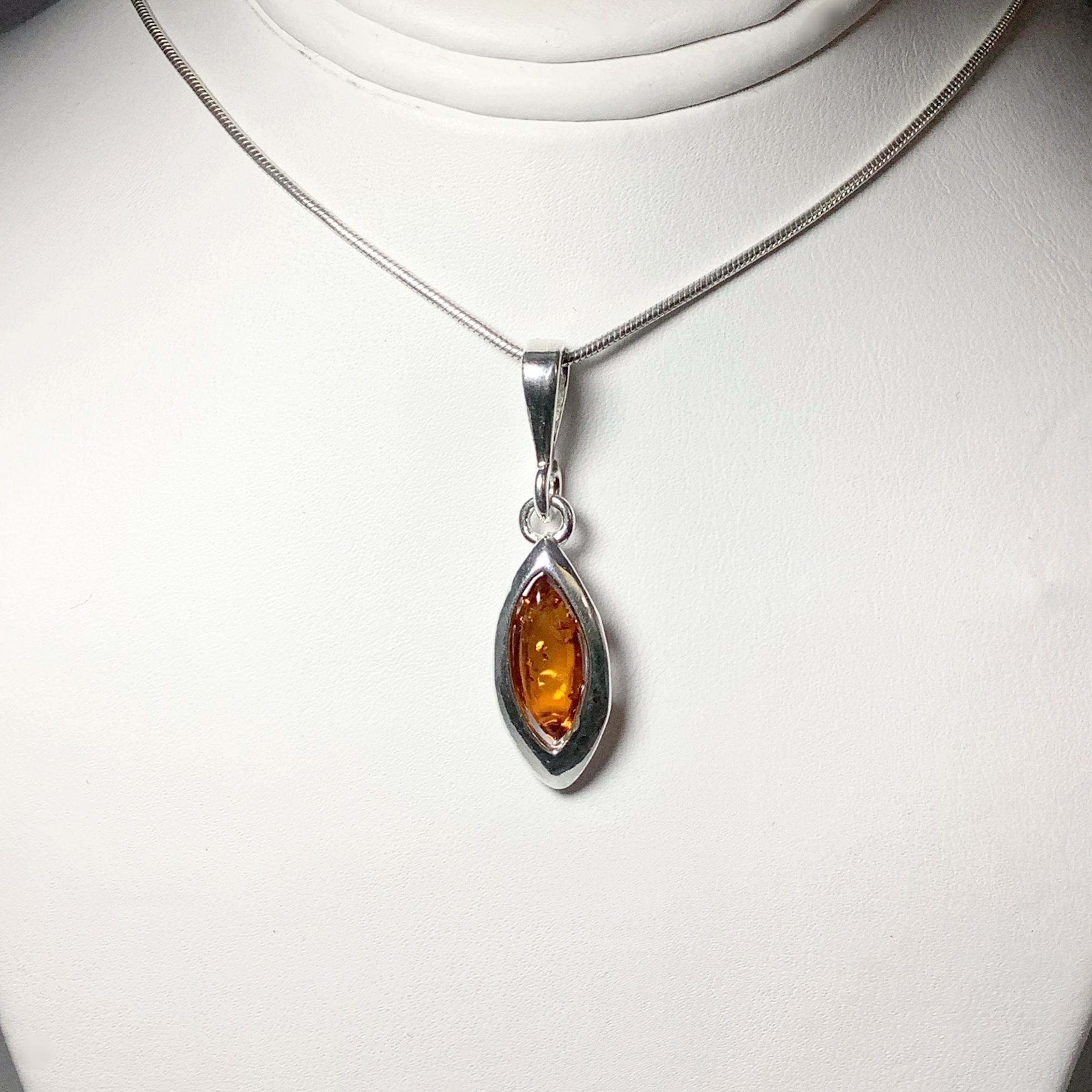 Cognac Amber Pendant - Rocks and Gems Canada