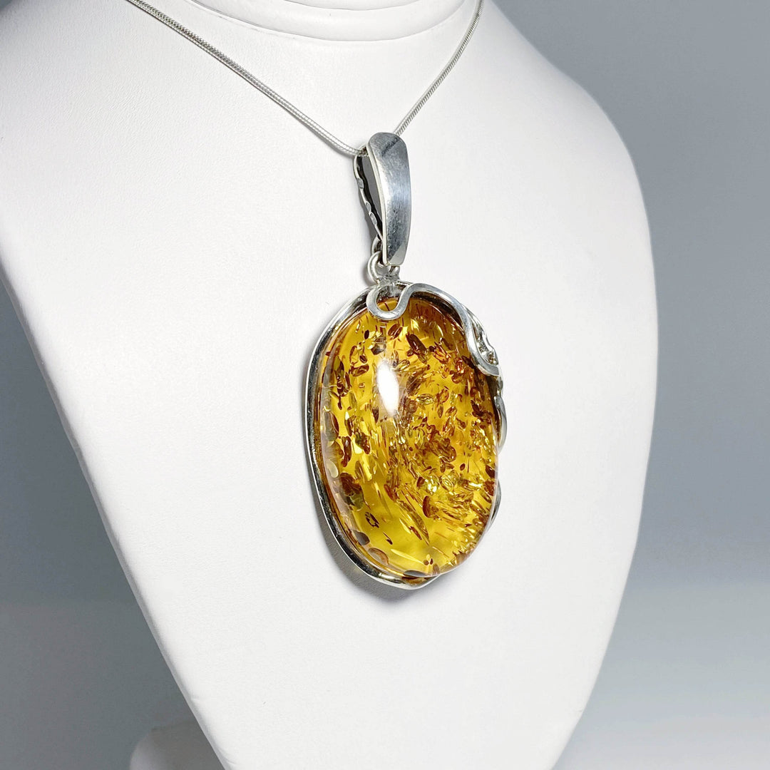 Cognac Amber Pendant - Rocks and Gems Canada