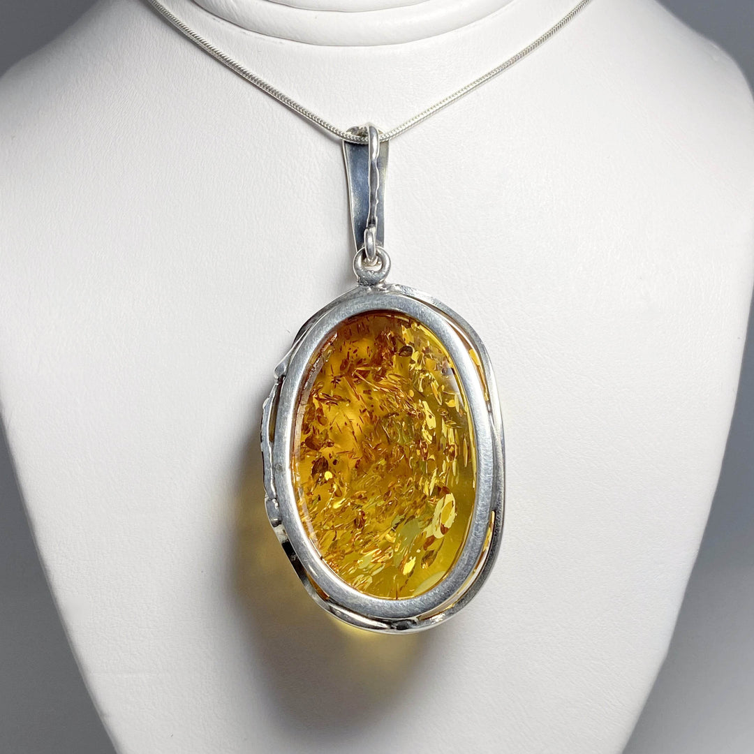 Cognac Amber Pendant - Rocks and Gems Canada